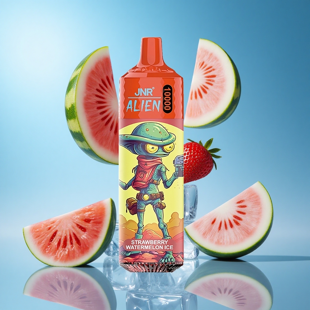 JNR Alien 10000 Puffs فراولة بطيخ مثلج سعة بطارية 850 مللي أمبير