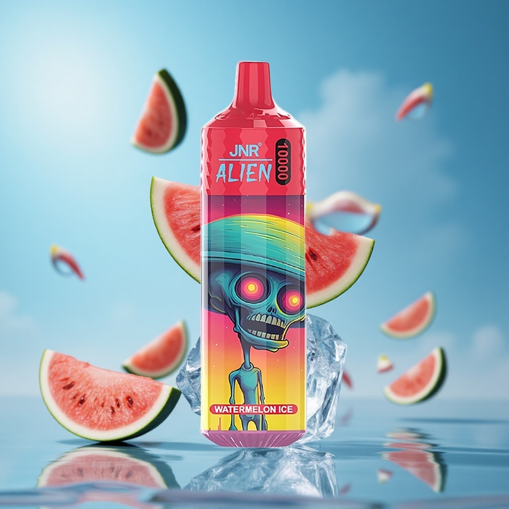 JNR Alien 10000 Puffs سيجارة إلكترونية بطارية 850 مللي أمبير بنكهة البطيخ المثلج