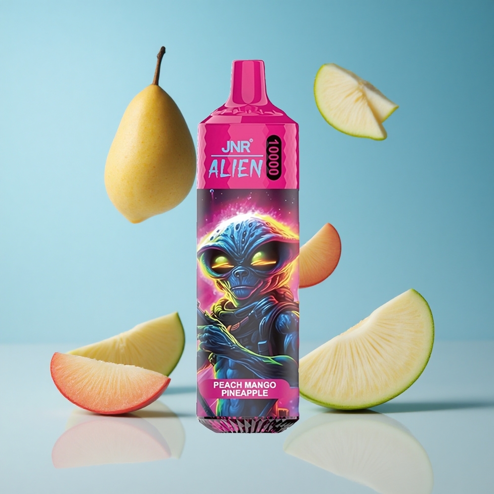 JNR Alien 10000 Puffs بخوخ مانجو أناناس سعة بطارية 850mAh