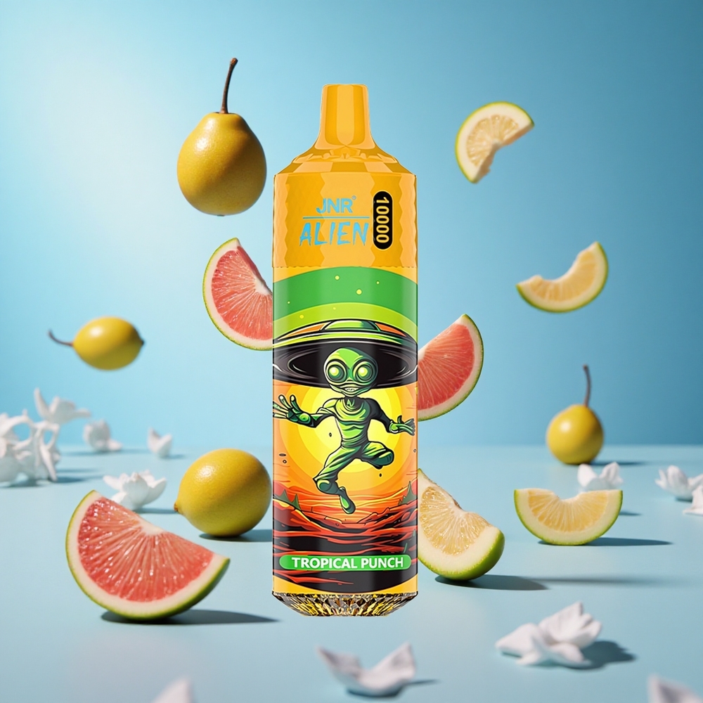 JNR Alien 10000 Puffs ستة ألوان LED استوائية بانش