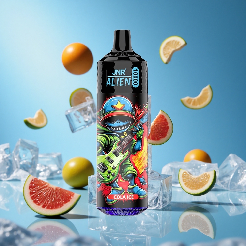 JNR Alien 10000 Puffs كولا آيس مع شحن سريع Type-C وإضاءة LED