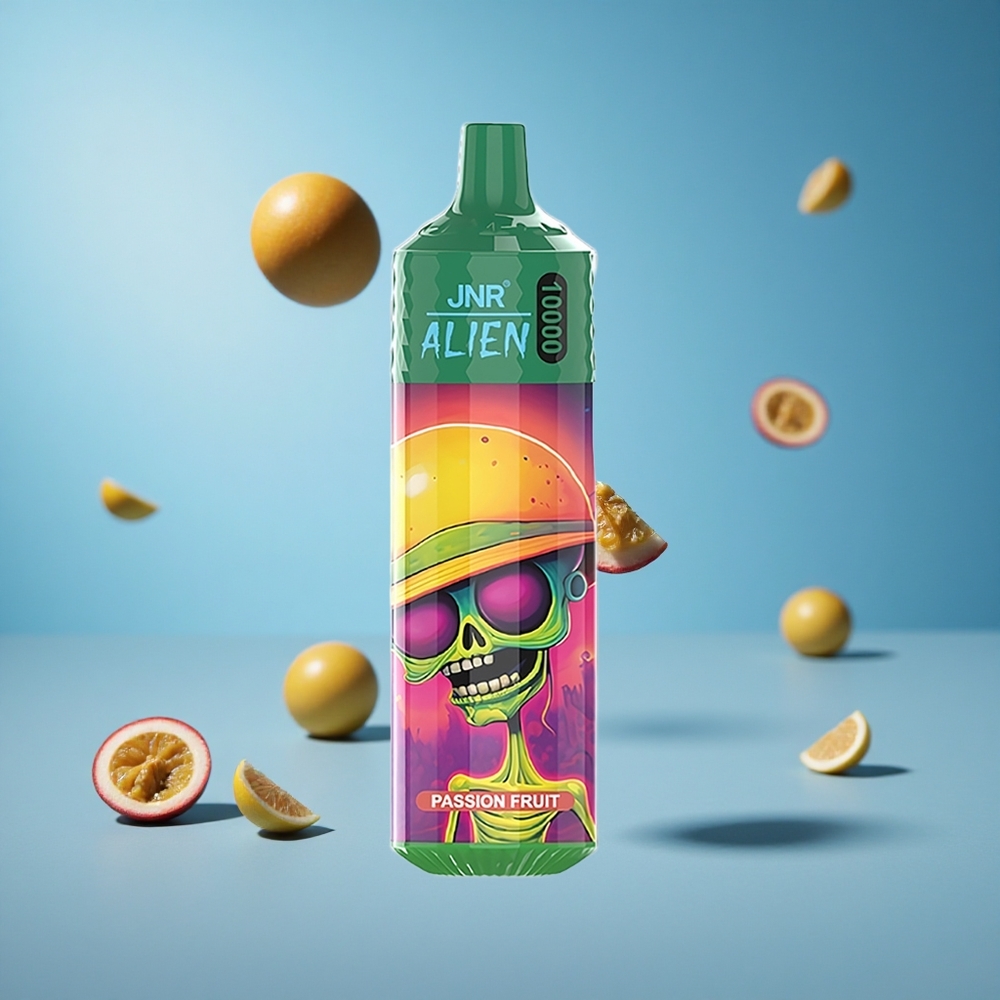 JNR Alien 10000 Puffs فاكهة العاطفة شحن سريع Type-C وإضاءة LED