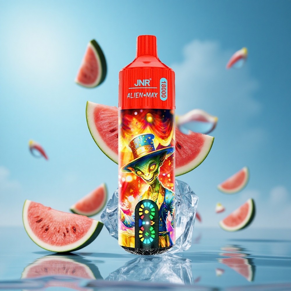 JNR Alien Max 18000 Puffs سحري شاشة LED بطارية 850mAh بطيخ مثلج