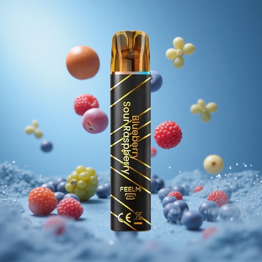 JNR Black&Golden 600+200 نَفث سحبة إلكترونية توت أزرق حامض-توت العُلّيق بسعة 2مل وعمر بطارية 550مللي أمبير