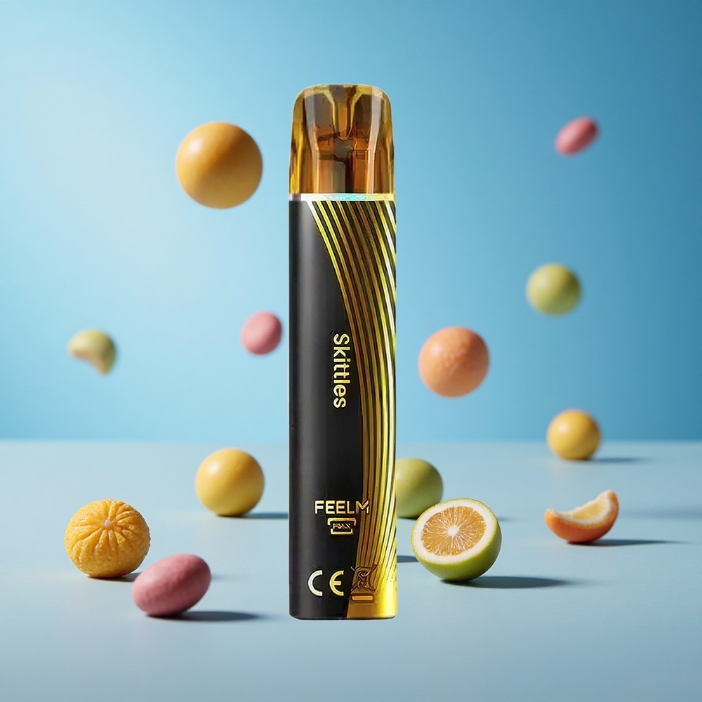 JNR Black&Golden 600+200 نفخة سكيتلز بخاخ قابل للتصرف 2مل سائل إلكتروني