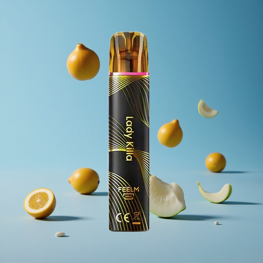 JNR Black&Golden 600+200 Puffs سيجارة إلكترونية 800 نفخة 2% نيكوتين Lady killa