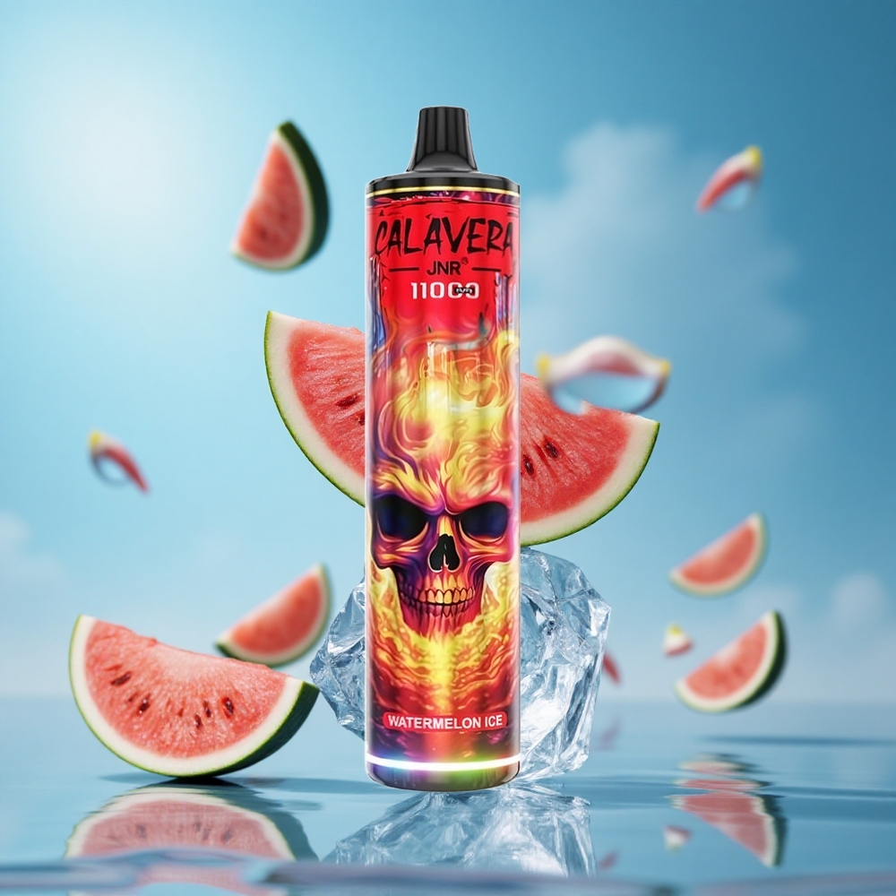 JNR Calavera 11000 Puffs بخاخ بطارية 850 مللي أمبير بنكهة البطيخ المثلج