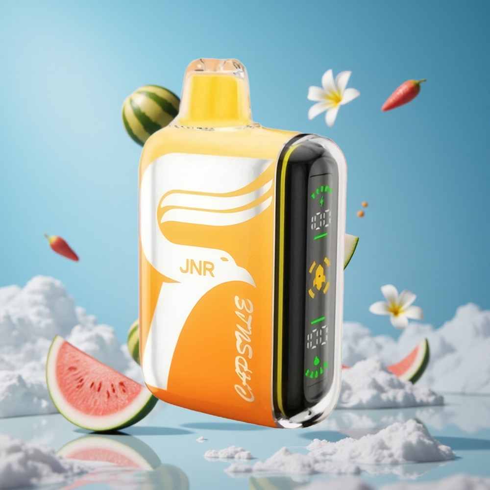 JNR Capsule 15000 Puffs واجهة عرض ذكية LED بطعم البطيخ والليتشي