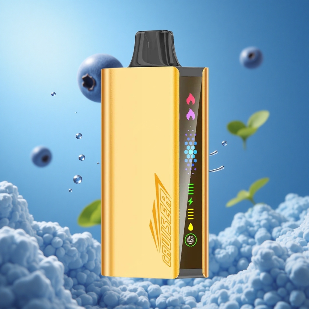 JNR Cruiser 12000 Puffs سيجارة إلكترونية بدون شحن بطارية 3500 مللي أمبير انفجار التوت الأزرق