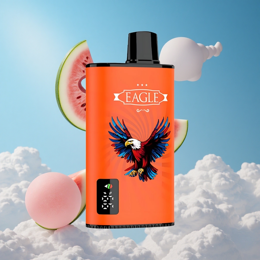 JNR EAGLE Smart 23000 Puffs شاشة رقمية بطارية 750 مللي أمبير نوع-C بطيخ علكة