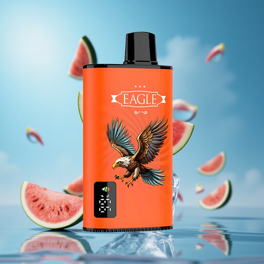 JNR EAGLE Smart 23000 Puffs شاشة رقمية بطارية 750 مللي أمبير نوع-C بطيخ مثلج