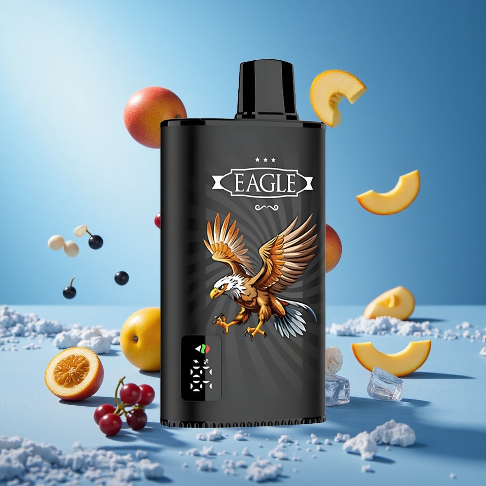 JNR EAGLE Smart 23000 Puffs شاشة رقمية تيار هواء قابل للتعديل Blackcurrant Mango Ice