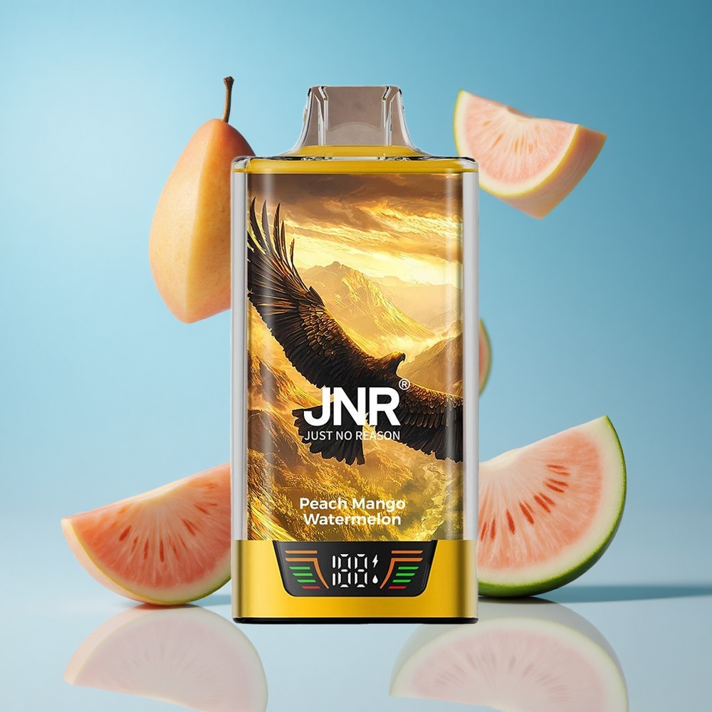 JNR Falcon Pro 28000 سيجارة إلكترونية خوخ مانجو بطيخ بسعة 30 مل و 28000 نفخة