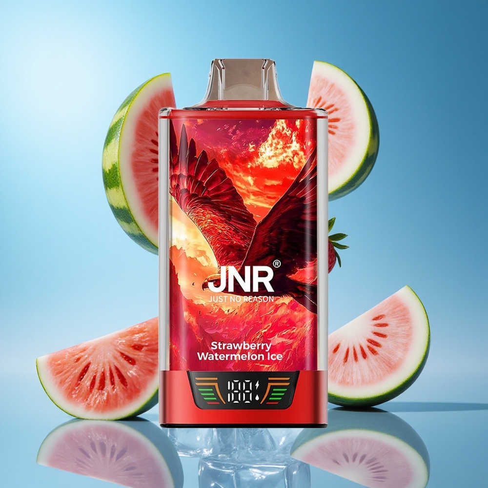 JNR Falcon Pro 28000 سحبة فراولة بطيخ مثلج بسعة 30 مل وشاشة ذكية