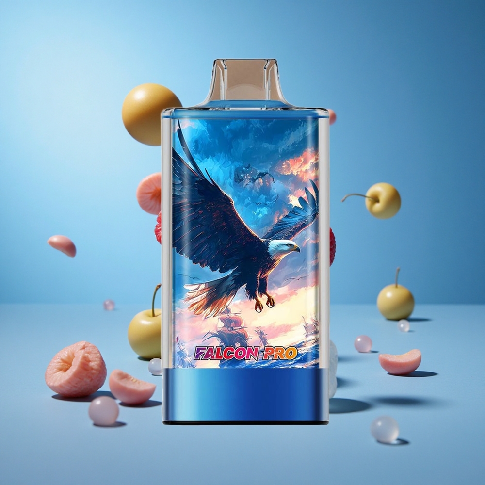 JNR Falcon Pro 28000 سيجارة إلكترونية ذات استخدام لمرة واحدة توت أزرق كرز مع شاشة ذكية وشحن USB Type-C