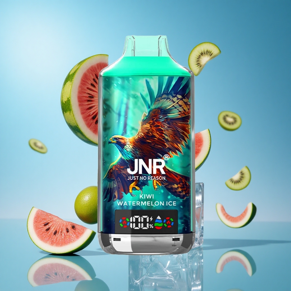 JNR Falcon X 18000 Puffs كيوي بطيخ مثلج شاشة رقمية 24مل