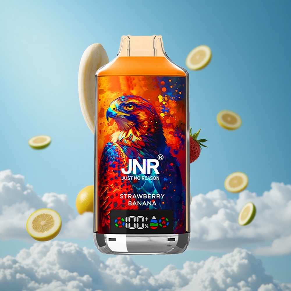 JNR Falcon X 18000 Puffs فراولة موز شاشة رقمية