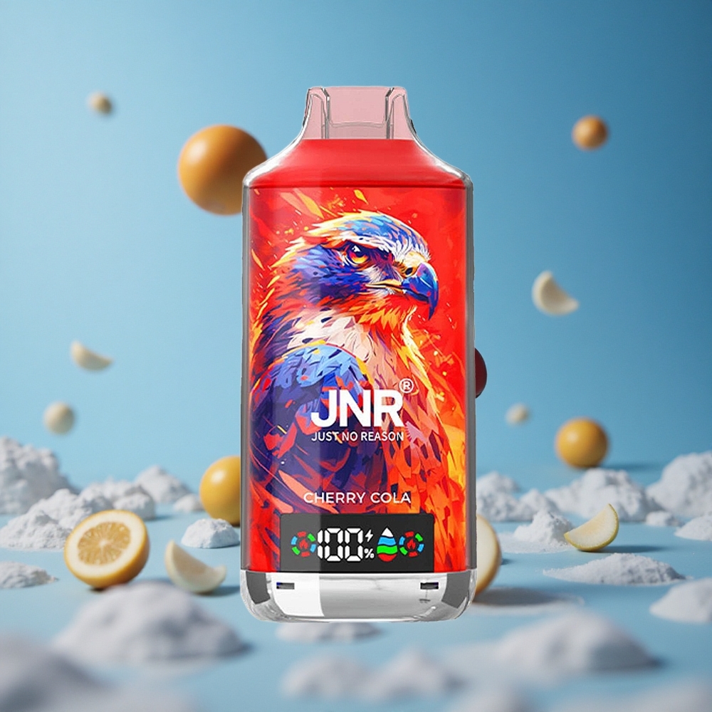 JNR Falcon X 18000 Puffs كرز بشاشة رقمية وشحن سريع Type-C