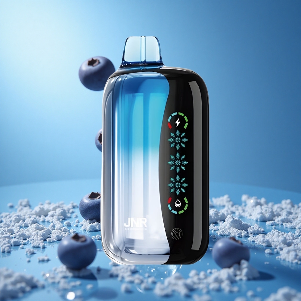 JNR Flex Ice 21000 Puffs تبغ إلكتروني عصير التوت الأزرق الجليدي مع شاشة لمس وسعة بطارية 1000 مللي أمبير