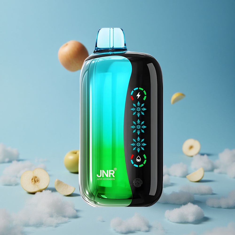 JNR Flex Ice 21000 Puffs تفاحتين مزدوج مع شاشة لمس وسعة بطارية 1000 مللي أمبير