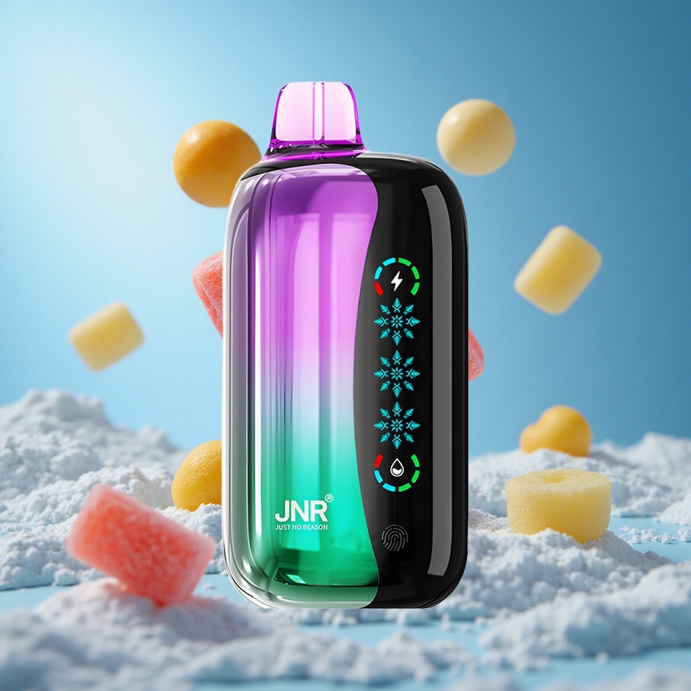 JNR Flex Ice 21000 Puffs علكة الكرز الحامض شاشة لمس سعة بطارية 1000mAh