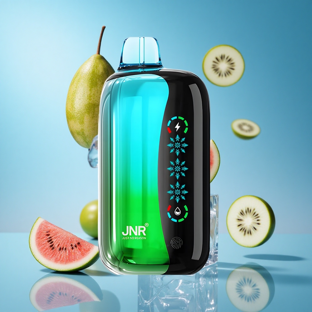 JNR Flex Ice 21000 Puffs تبغ إلكتروني كيوي بطيخ مثلج بسعة 26مل وشاشة لمس