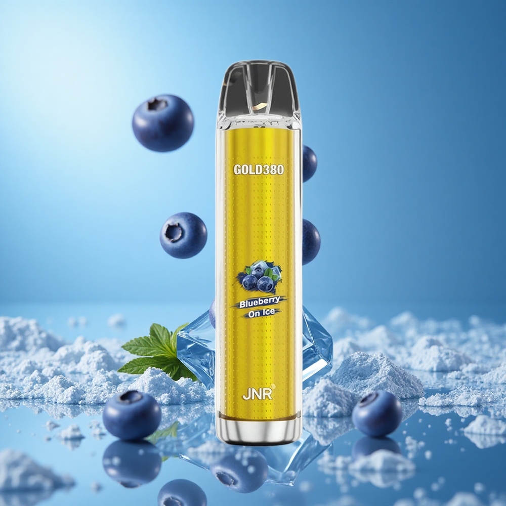 JNR Gold380 6000 Puffs سحبة توت أزرق مثلج بسعة 13مل