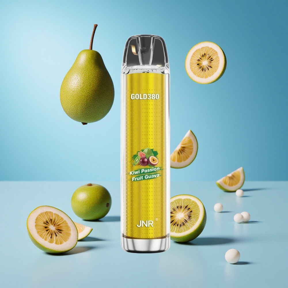 JNR Gold380 6000 Puffs فيب قابل للتصرف كيوي فاكهة العاطفة جوافة 6000 نفخة سعة 13 مل