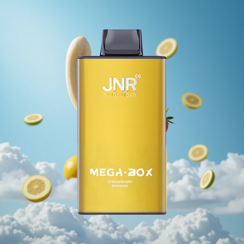 JNR Mega Box 25000 نفخة ستروبيري موز سعة سائل 30 مل