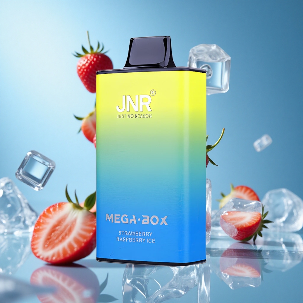 JNR Mega Box 25000 نفخة سحابة التوت الفراولة والثلج سعة 30 مل
