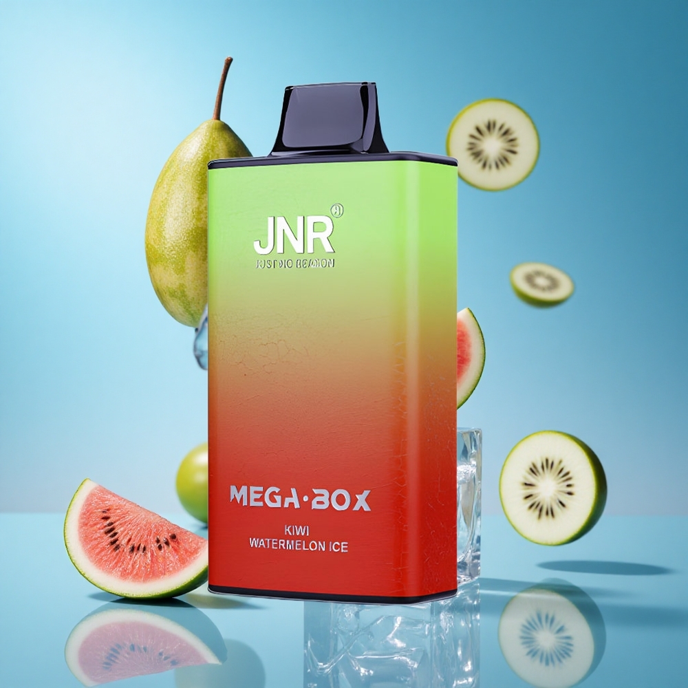 JNR Mega Box 25000 Puffs سحبة كيوي بطيخ مثلج بسعة 30مل