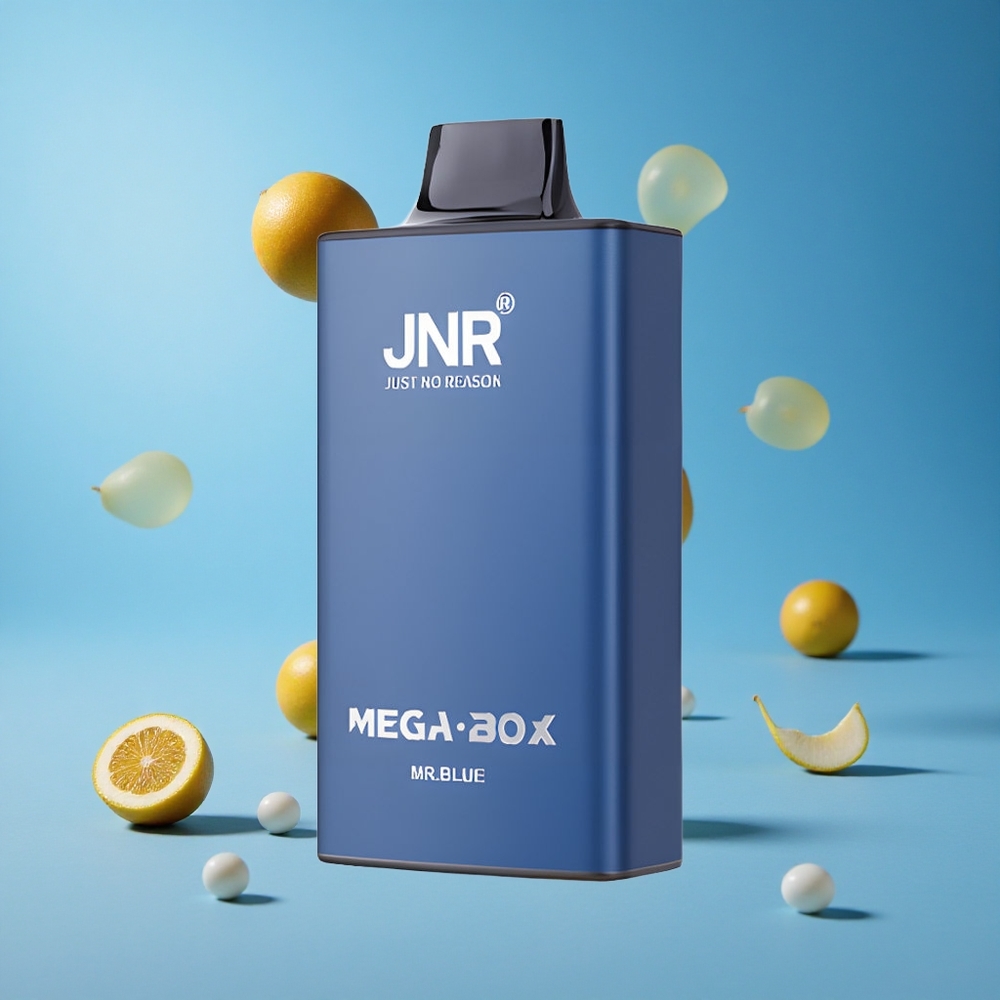 JNR Mega Box 25000 Puffs سجارة إلكترونية ذات استخدام لمرة واحدة سعة 30 مل السيد الأزرق