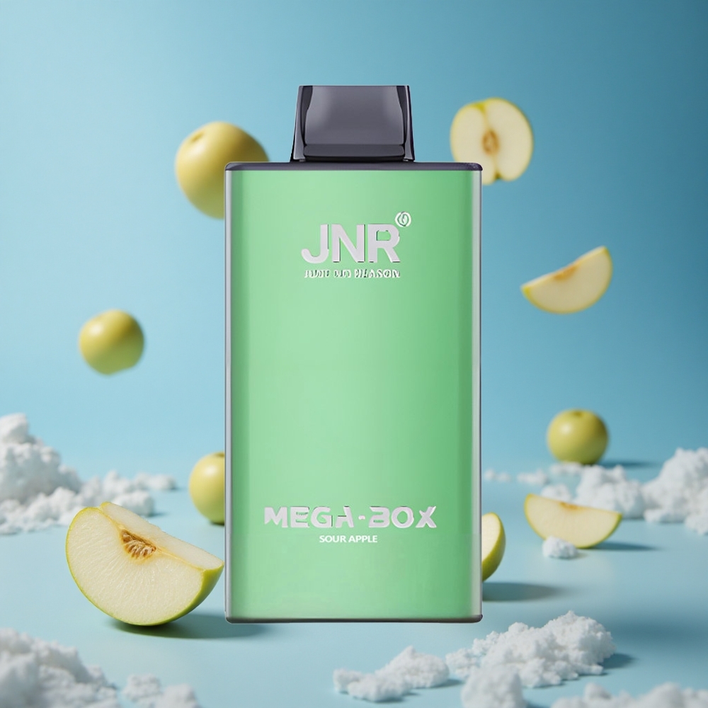JNR Mega Box 25000 Puffs تفاحة حامضة سعة 30 مل