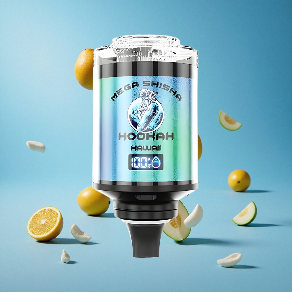 JNR Mega Shisha Hookah 100K توافق مع سطح المكتب سعة 60 مل شاشة ذكية