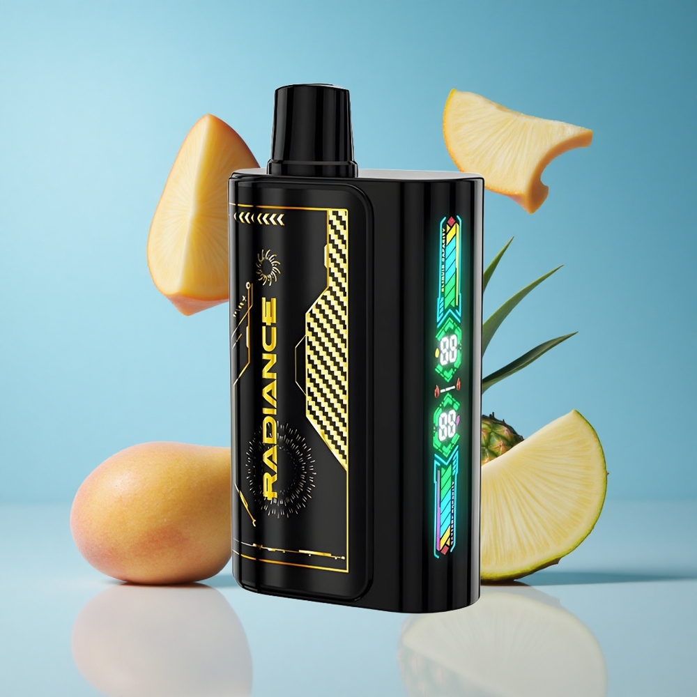 JNR Radiance 31000 Puffs سكرين ذكي أنيميشن خوخ مانجو أناناس