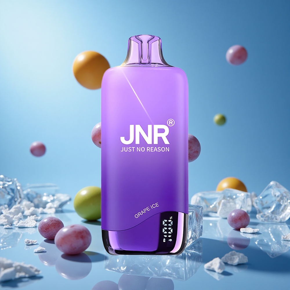 JNR Rainbow 10500 نفخة فيب يعبء عنب جليدي بسعة 18مل وبطارية 600 مللي أمبير