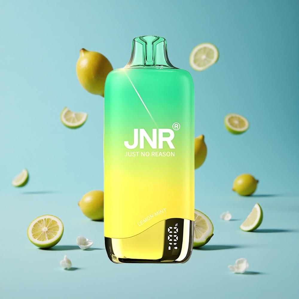 JNR Rainbow 10500 نفخة بخاخة نكهة الليمون بالنعناع مع سعة بطارية 600 مللي أمبير