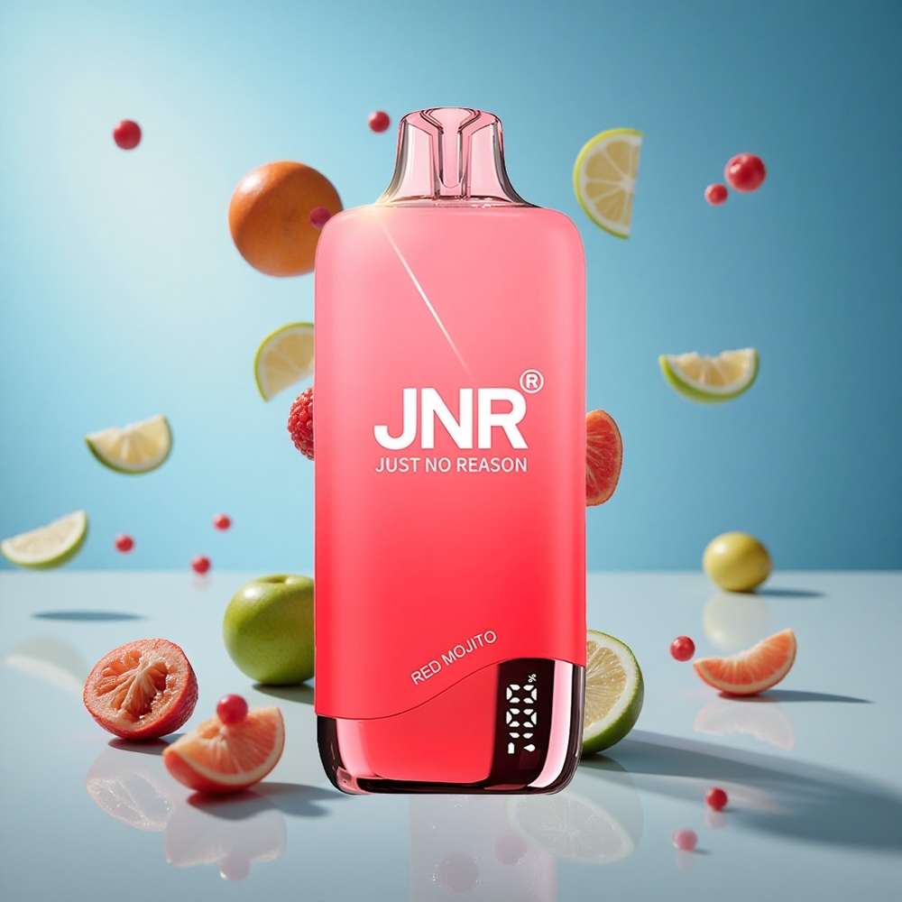 JNR Rainbow 10500 نفخة بخاخ نكهة الموهيتو الأحمر بسعة بطارية 600 مللي أمبير