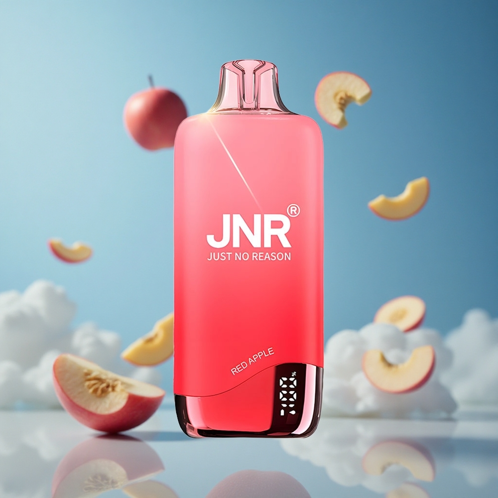 JNR Rainbow 10500 Puffs سيجارة إلكترونية للاستخدام مرة واحدة تفاحة حمراء سعة 18 مل