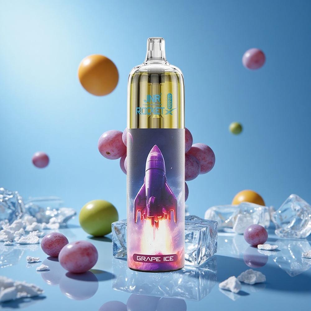 JNR Rocket-X 12400 Puffs تبخير شبكي 1.2أوم عنب جليدي