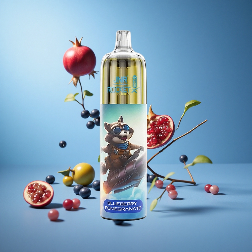 JNR Rocket-X 12400 Puffs تيار هواء قابل للتعديل توت عربي رمان