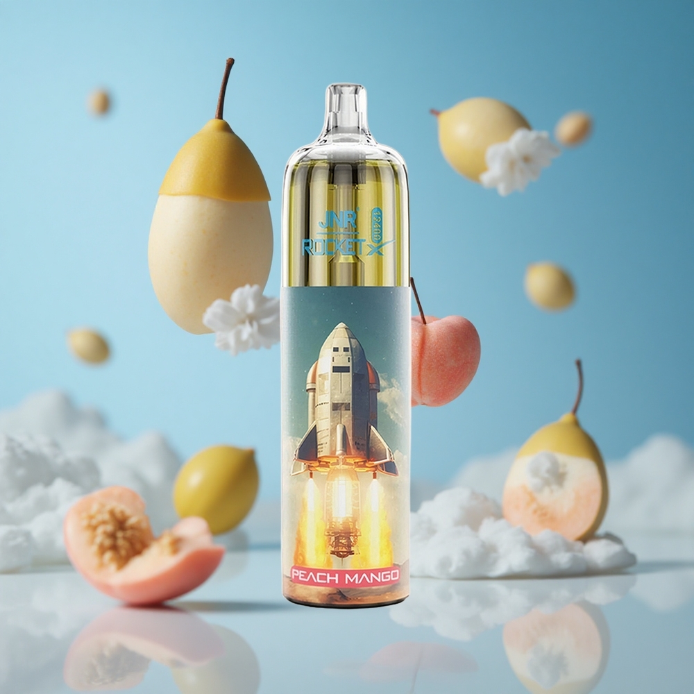 JNR Rocket-X 12400 Puffs خوخ مانجو قابل لإعادة الشحن سريع Type-C