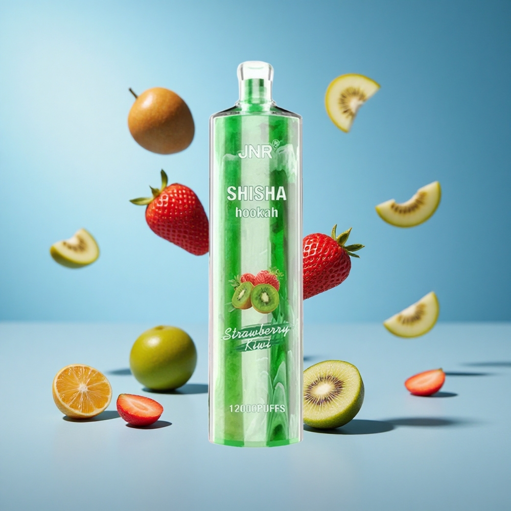 JNR Shisha Hookah 12000 Puffs فراولة كيوي سعة بطارية 750 مللي أمبير