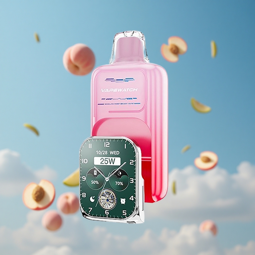 JNR Vape Watch 30000 Puffs سحبة متقطعة 18000 سحبة خوخ جورجيا