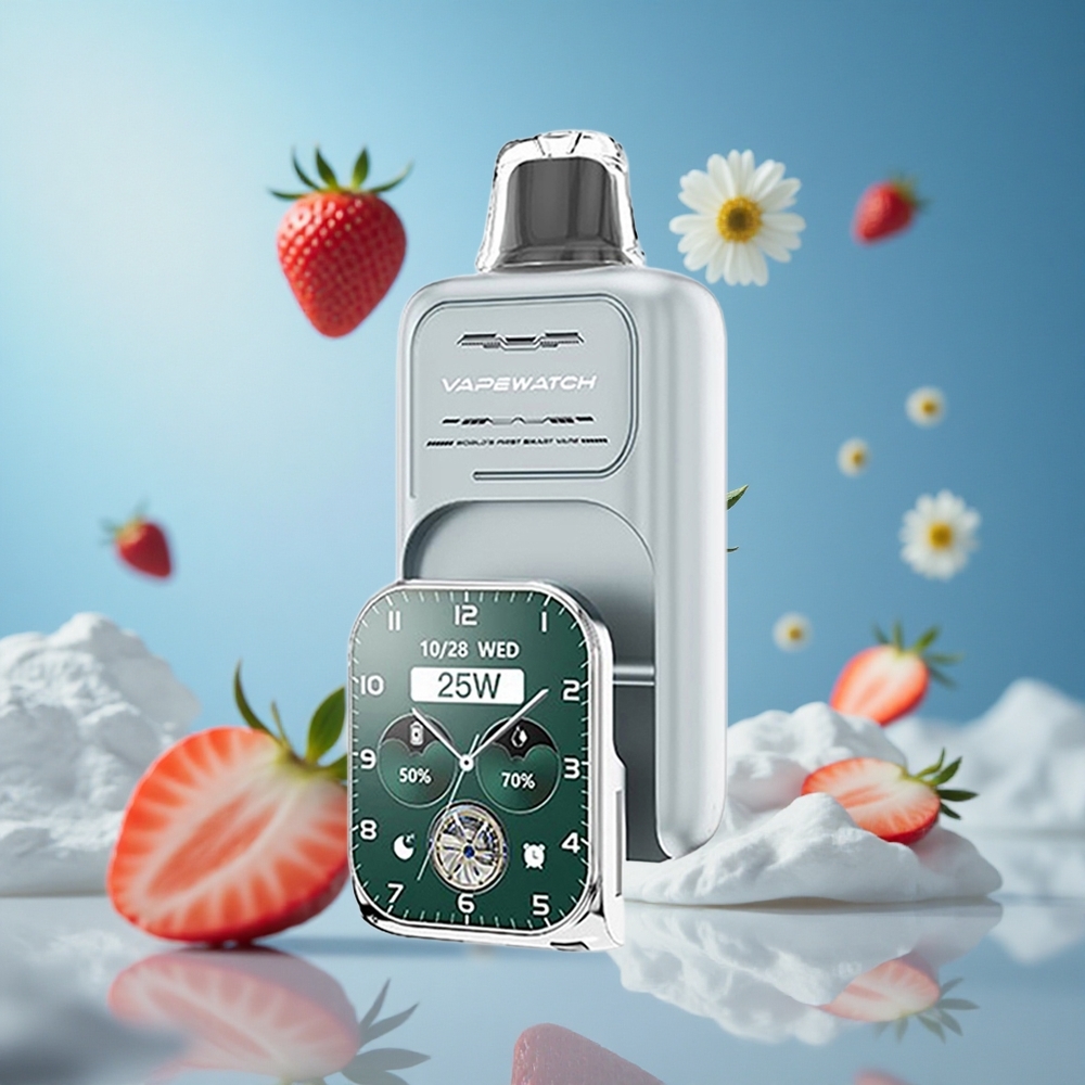 JNR Vape Watch 30000 Puffs ستروبيري آيس سعة السائل 19مل ونيكوتين 5%