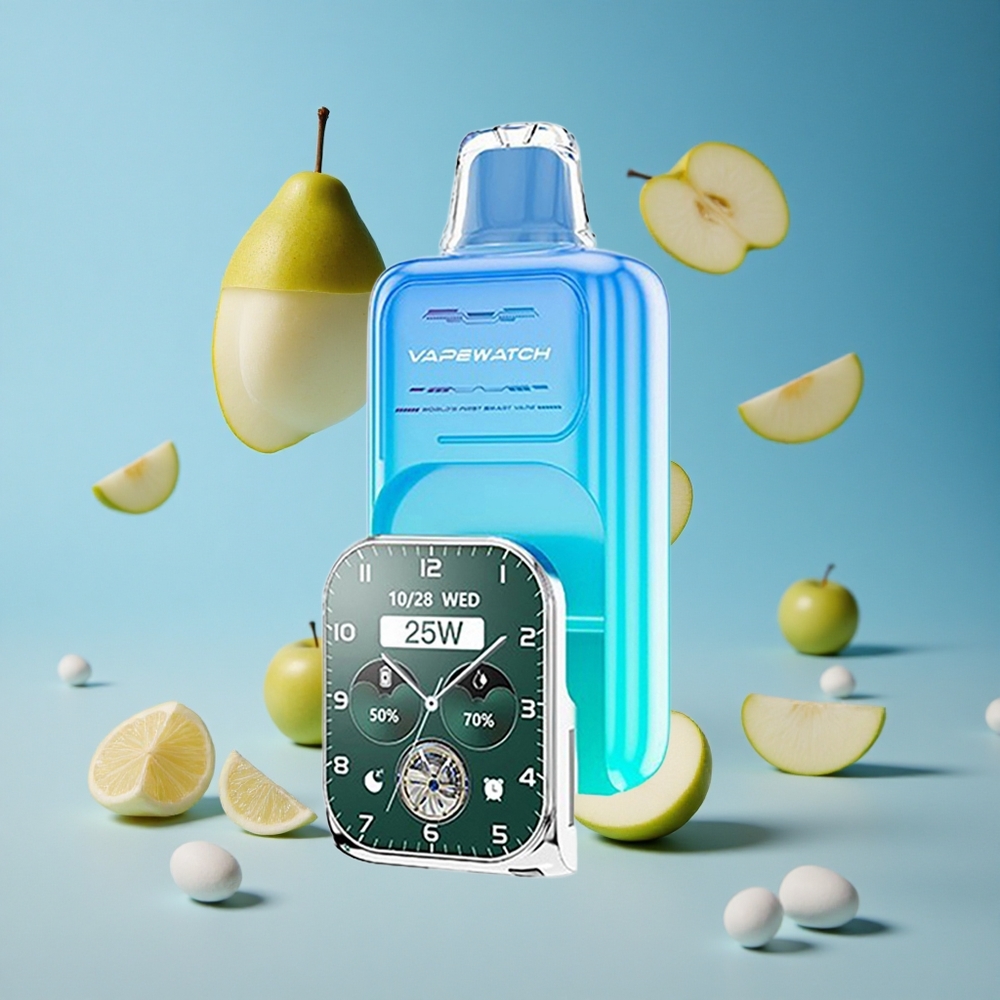 JNR Vape Watch 30000 Puffs تفاحة حامضة مثلجة سعة سائل 19مل