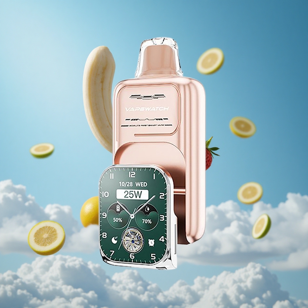 JNR Vape Watch 30000 Puffs ستروبيري موز سعة السائل 19 مل