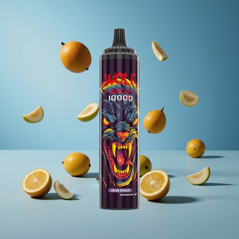 JNR Wolf Niplo 10000 Puffs سعة سائل إلكتروني 20 مل Iron Brew