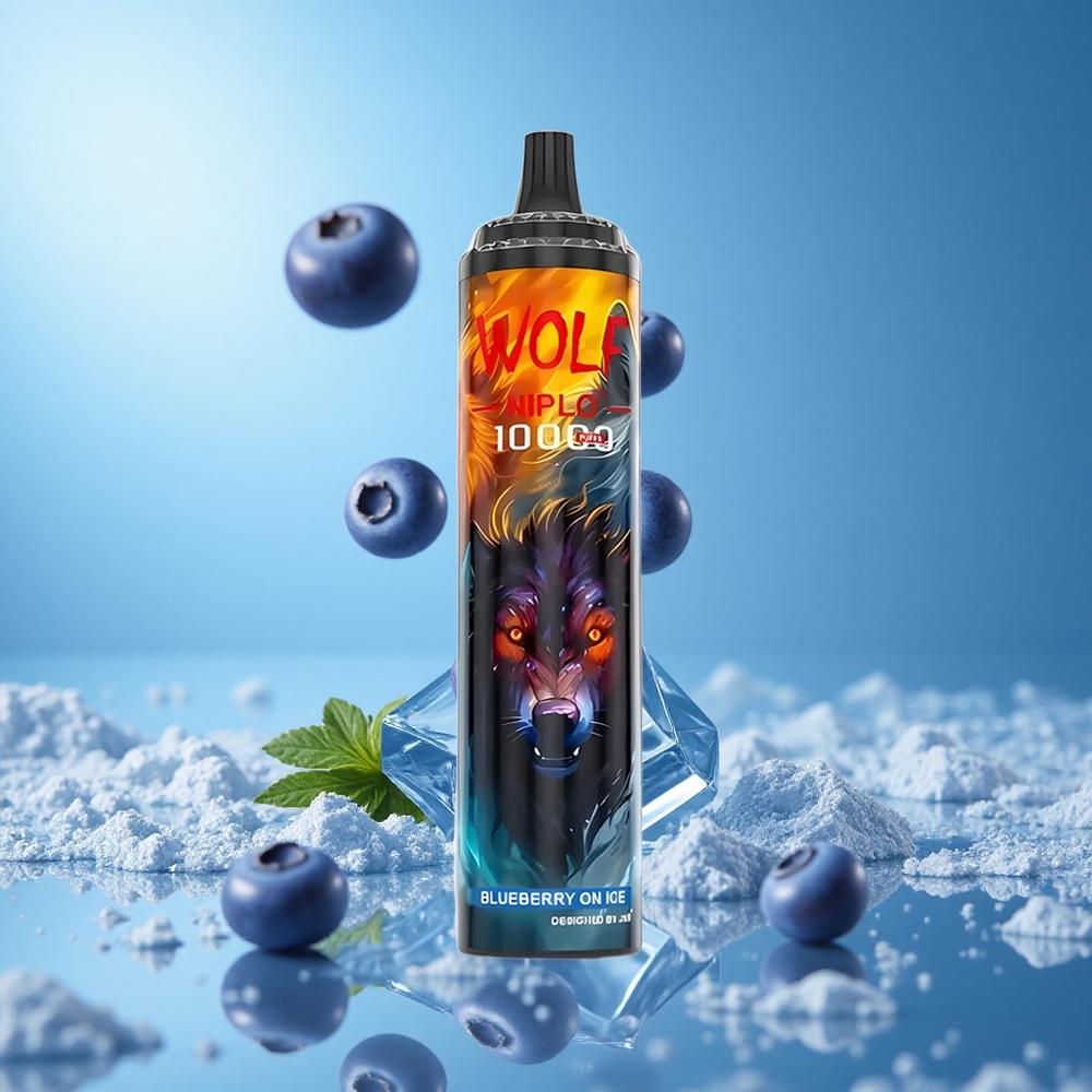 JNR Wolf Niplo 10000 Puffs سحابة التوت الأزرق مع 20مل سعة السائل