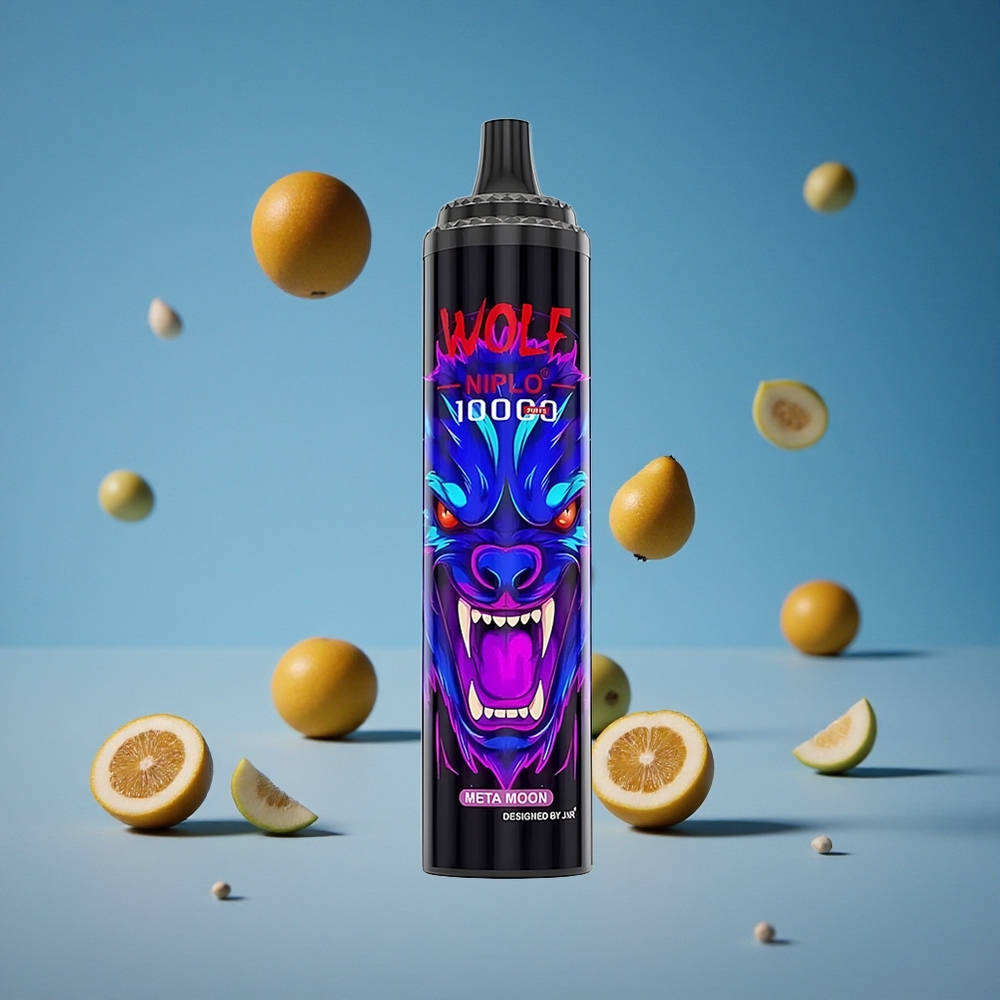 JNR Wolf Niplo 10000 Puffs Meta Moon سعة البطارية 650mAh و سعة السائل 20ml